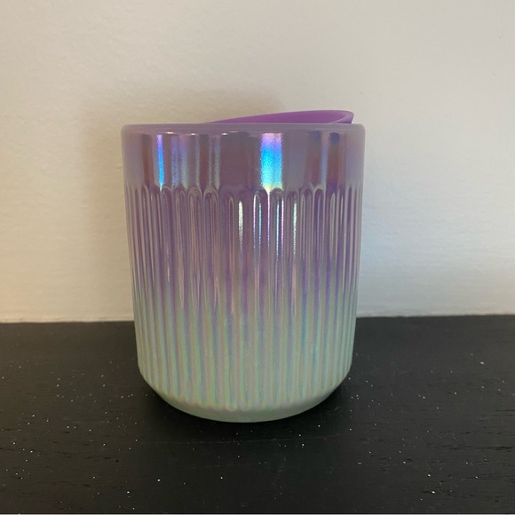 Starbucks 2022 Ceramic Grooved Cup Mint & Lavender Ombre Gradient 8 oz - Picture 3 of 10